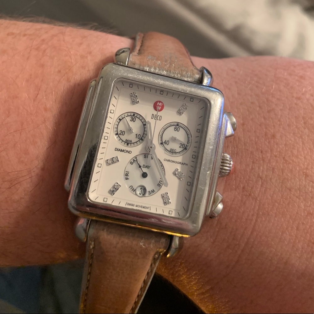 Michele Dec XL 20 diamond watch